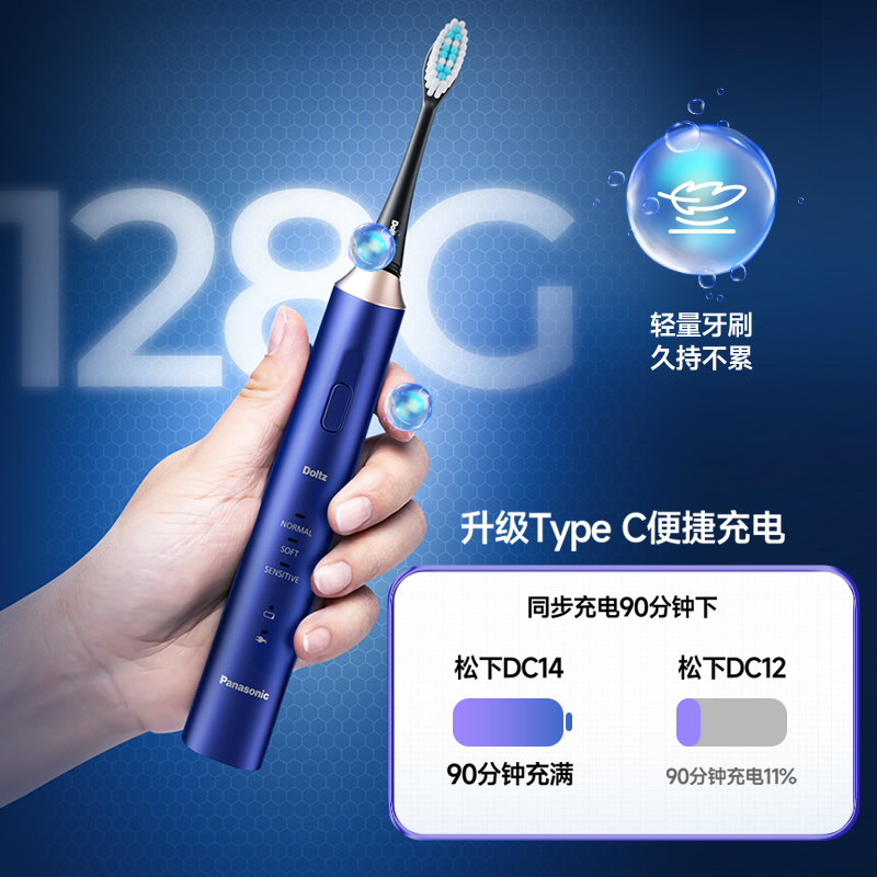 輕而易舉，刷牙久持手不累