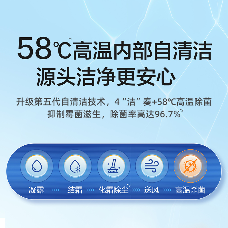 58℃高溫內部自清潔潔凈守護家有嬰童放心吹