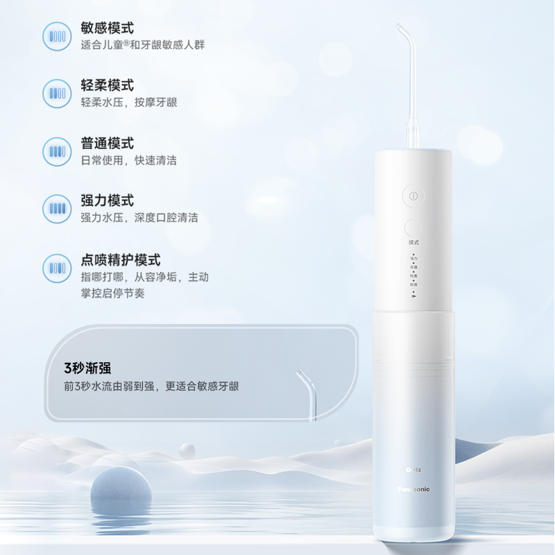 多檔沖洗模式，定制專屬護理方案