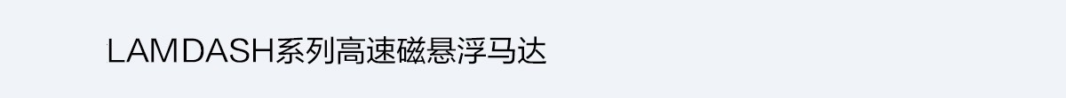 LAMDASH系列高速磁懸浮馬達